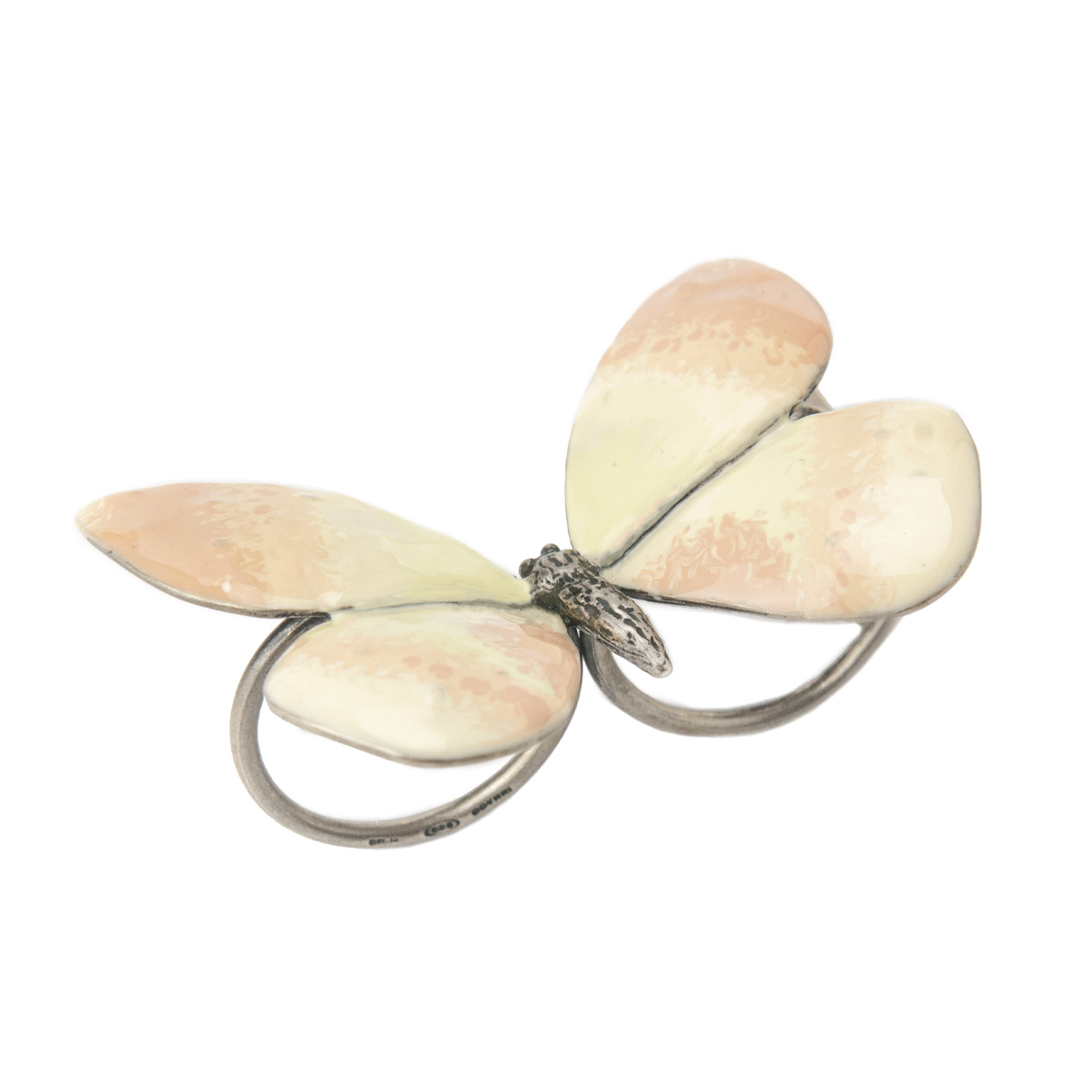 Anello farfalla rosa - immagine 3