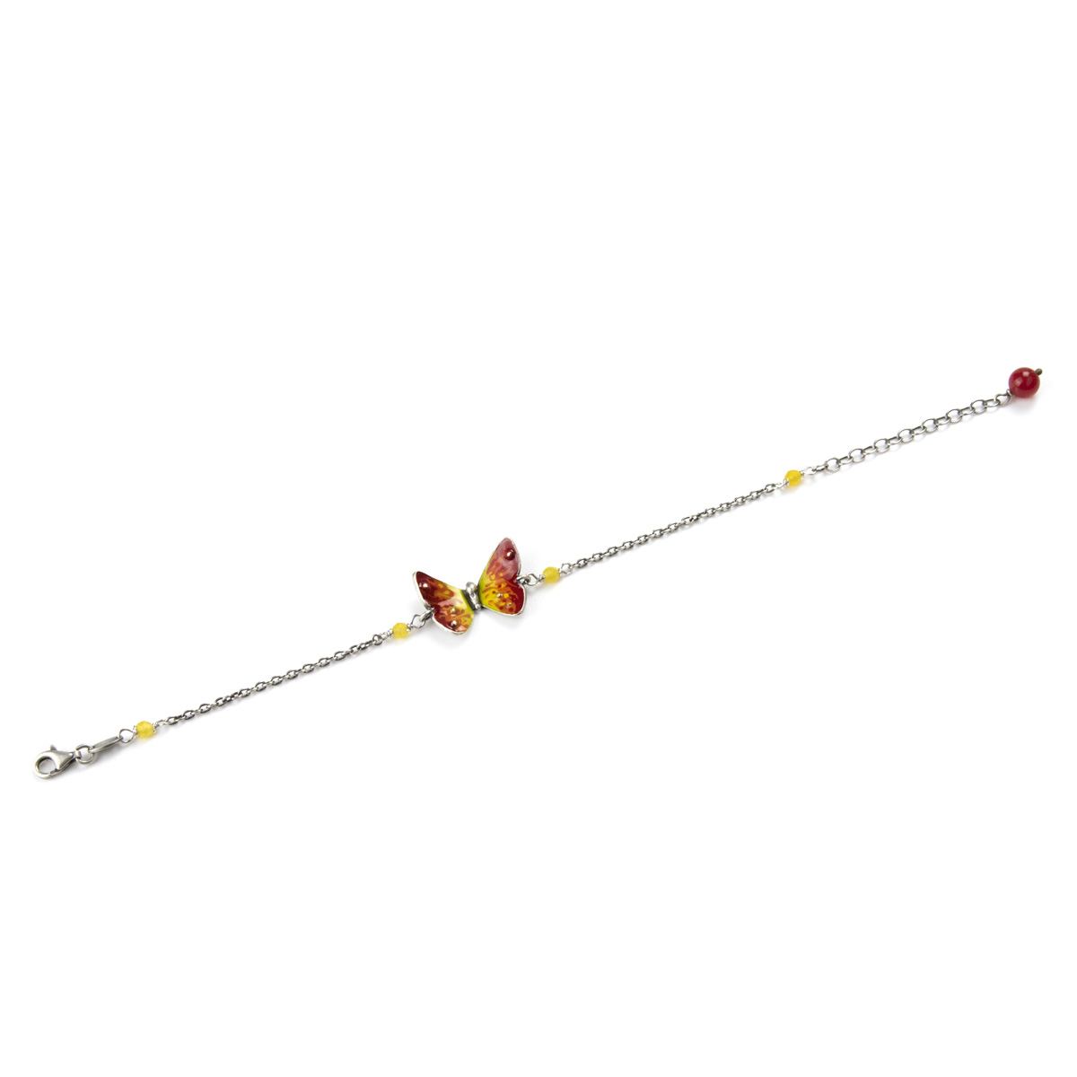 Bracciale farfalla arancio - immagine 2