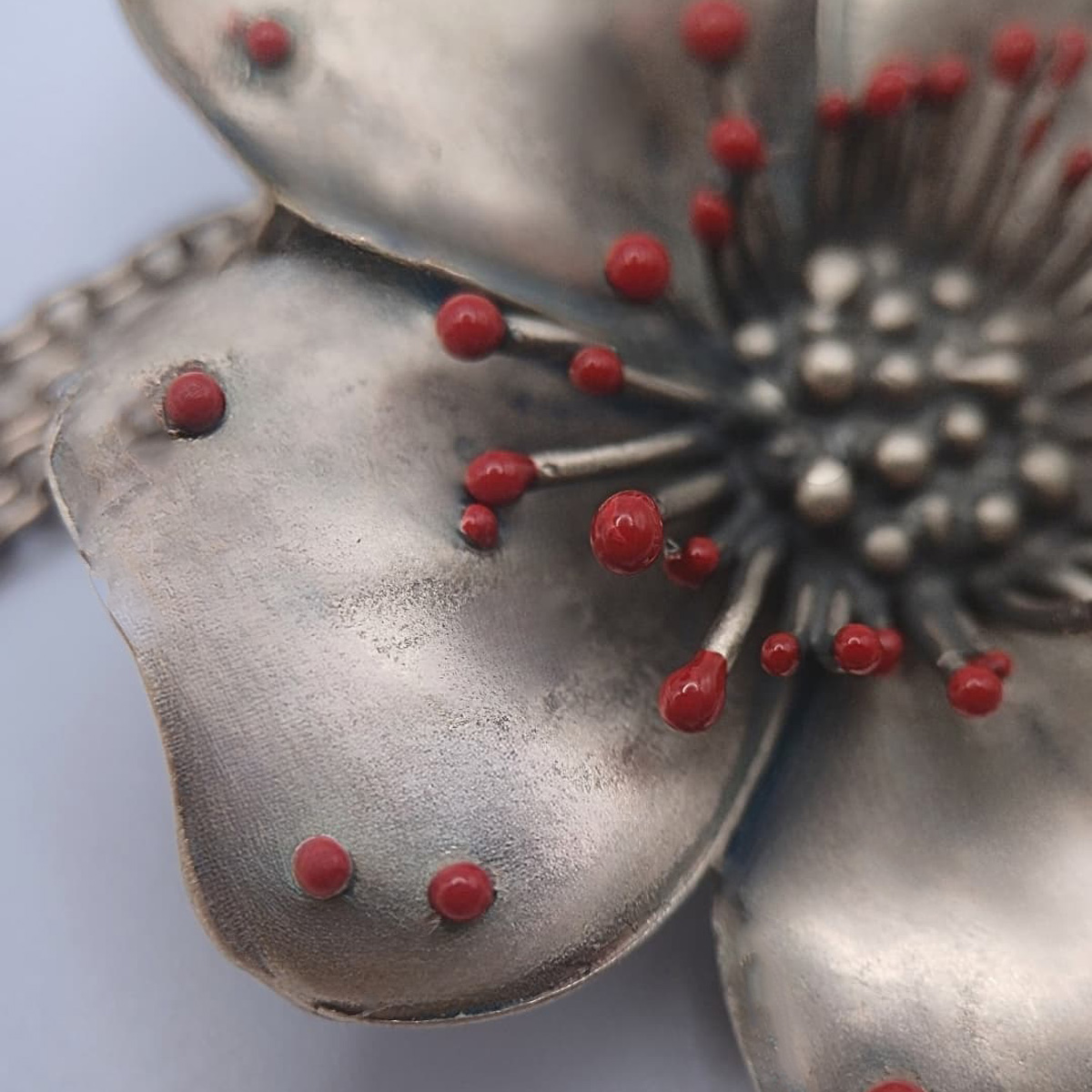 Collana con rosa selvatica - immagine 3